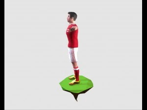 game ready soccer player 3D Model