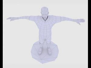 game ready soccer player 3D Model