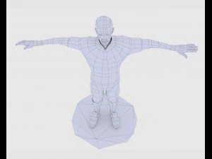game ready soccer player 3D Model