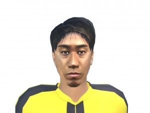 kagawa game ready football player kick animation 3D Model