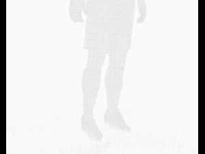 Ibrahimovic joueur de football pr&ecirc;t pour le jeu personnage 3D Modèle 3D