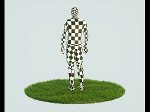 Ibrahimovic joueur de football pr&ecirc;t pour le jeu personnage 3D Modèle 3D