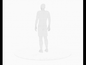 lionel messi football player game ready character 3D 模型