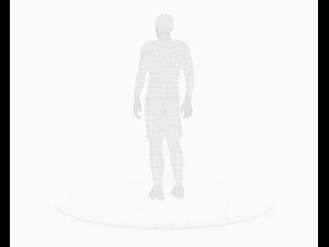 lionel messi joueur de football jeu pr&ecirc;t personnage Modèle 3D