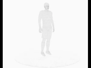lionel messi joueur de football jeu pr&ecirc;t personnage Modèle 3D