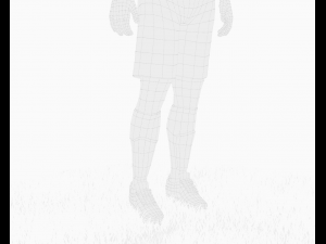 lionel messi football player game ready character 3D 模型