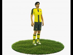 shinji kagawa football player game ready character 3D मॉडल
