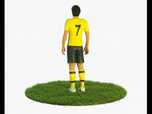 shinji kagawa football player game ready character 3D Model