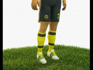 shinji kagawa football player game ready character 3D Model
