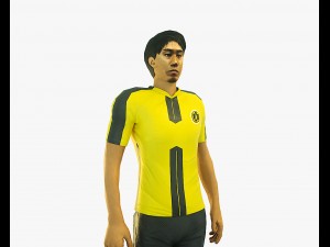shinji kagawa football player game ready character 3D Model