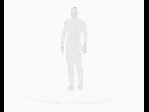 zlatan ibrahimovic, joueur de football pr&ecirc;t &agrave; jouer, animation de coup de pied Modèle 3D