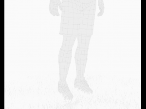 zlatan ibrahimovic game ready football player kick animation Model 3D
