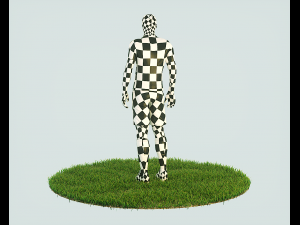 zlatan ibrahimovic game ready football player kick animation Model 3D