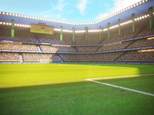 football soccer stadium game ready  3D Model