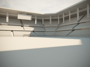 football soccer stadium game ready 3D Model