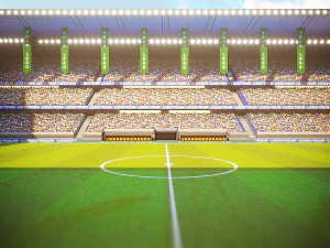 football soccer stadium game ready 3D Model