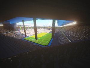football soccer stadium game ready 3D Model