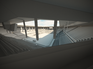football soccer stadium game ready 3D Model
