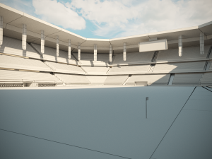 football soccer stadium game ready 3D Model
