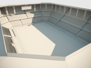 football soccer stadium game ready 3D Model