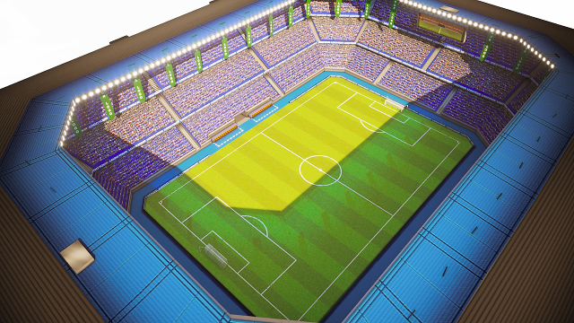 Football Stadium Game Ready 3D-Model – MasterBundles