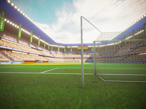 football soccer stadium game ready 3D Model
