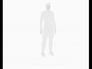 neymar football player game ready character Model 3D