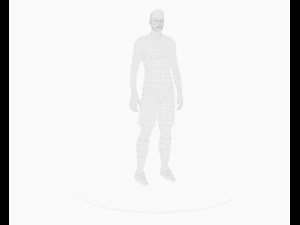 neymar football player game ready character 3D Model