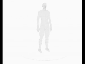 neymar football player game ready character 3D Model