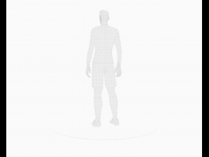 neymar football player game ready character Model 3D