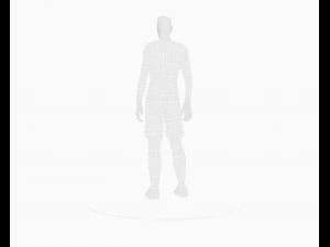 neymar football player game ready character 3D Model