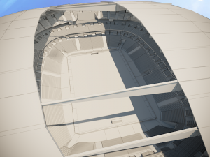 football soccer stadium game ready 3D-Modell