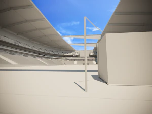 football soccer stadium game ready 3D Model