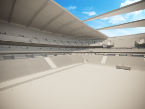 football soccer stadium game ready 3D-Modell