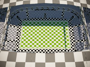 football soccer stadium game ready 3D Model