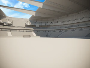 football soccer stadium game ready 3D Model