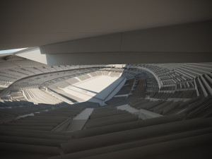 football soccer stadium game ready 3D-Modell