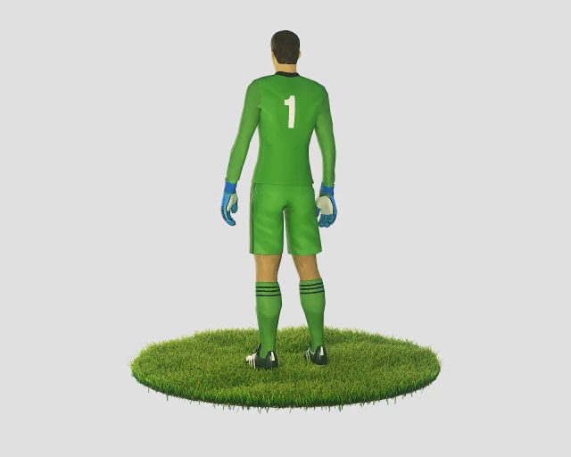 manuel neuer goalkeeper football player 3D Model .c4d .max .obj .3ds .fbx .stl .blend 