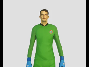 manuel neuer goalkeeper football player 3D Model