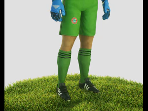 manuel neuer goalkeeper football player 3D Model