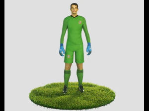 manuel neuer goalkeeper football player 3D Model
