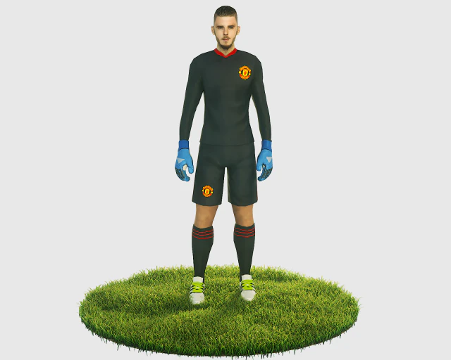 de gea goalkeeper football player 3D Model .c4d .max .obj .3ds .fbx .stl .blend