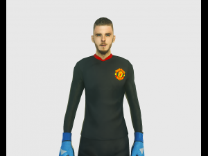 de gea goalkeeper football player 3D मॉडल