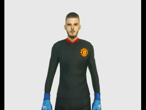 de gea goalkeeper football player 3D Model