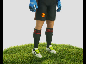de gea goalkeeper football player 3D Model