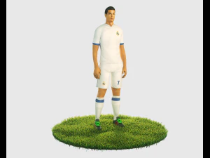 ロナウドサッカー選手 3Dモデル