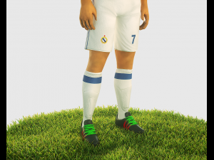 ronaldo football player Modelo 3D