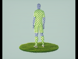 ronaldo football player Modelo 3D