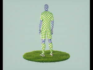 ronaldo football player 3D Model