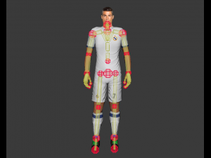 ronaldo football player Modelo 3D